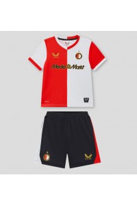Fotbalové Dres Feyenoord Dětské Domácí Oblečení 2025-26 Krátký Rukáv (+ trenýrky)